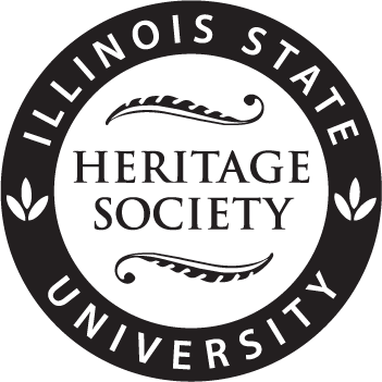 Illinois State University Heritage Society logo.